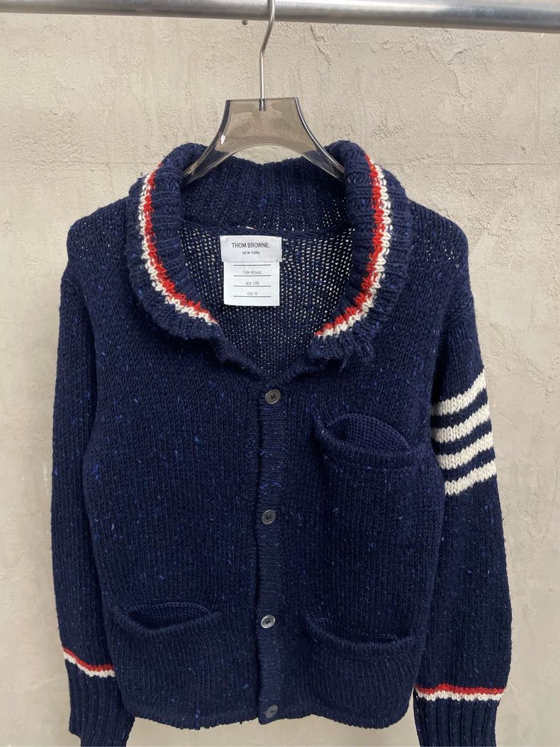 Thom Browne Thom browne Size 00 Tibetan blue striped lapel four-stripe Size US XXS / EU 40 - 3 Thumbnail