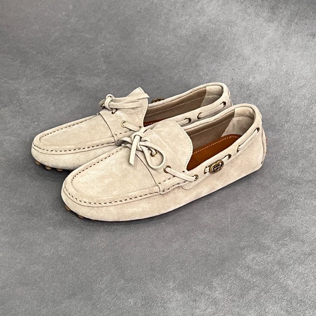Gucci Gucci Leather Gray Lowtop Sneakers 6 Men Size US 6 / EU 39 - 1 Thumbnail