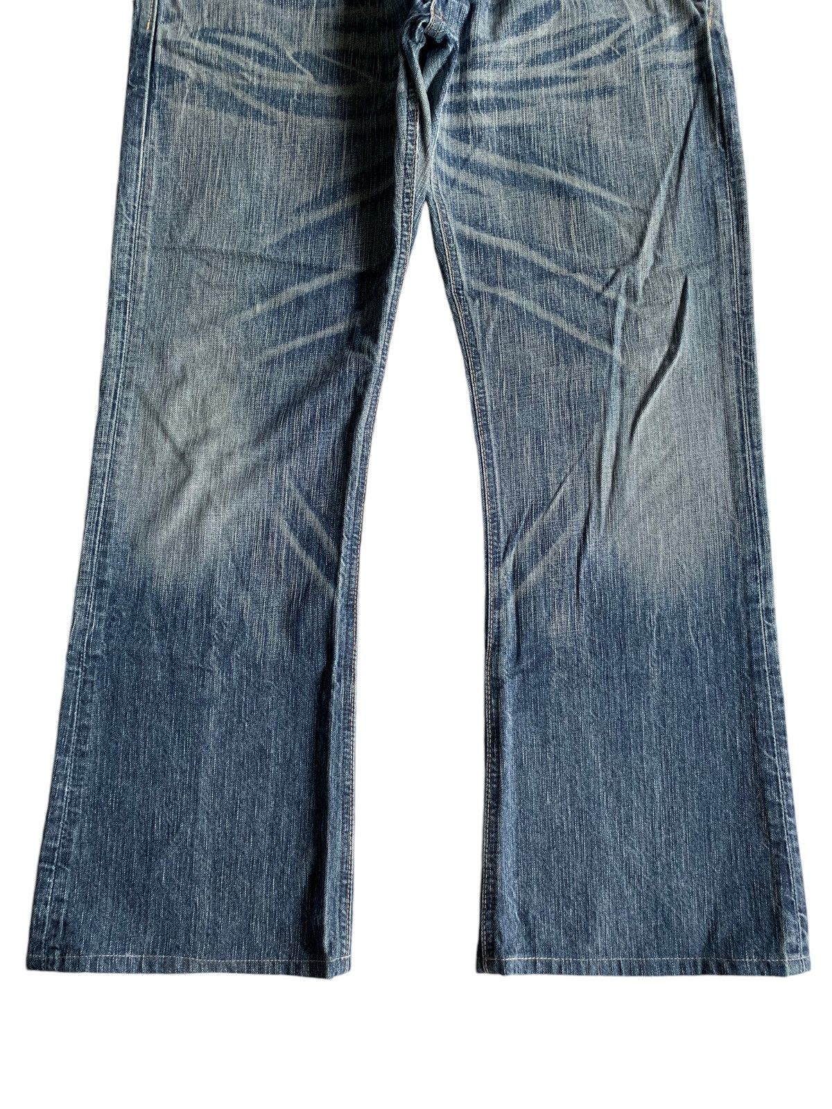 FLARE💥EDWIN 503 BLUE TRIP FADED & RUSTY PUNK STYLE DENIM☠️🎌