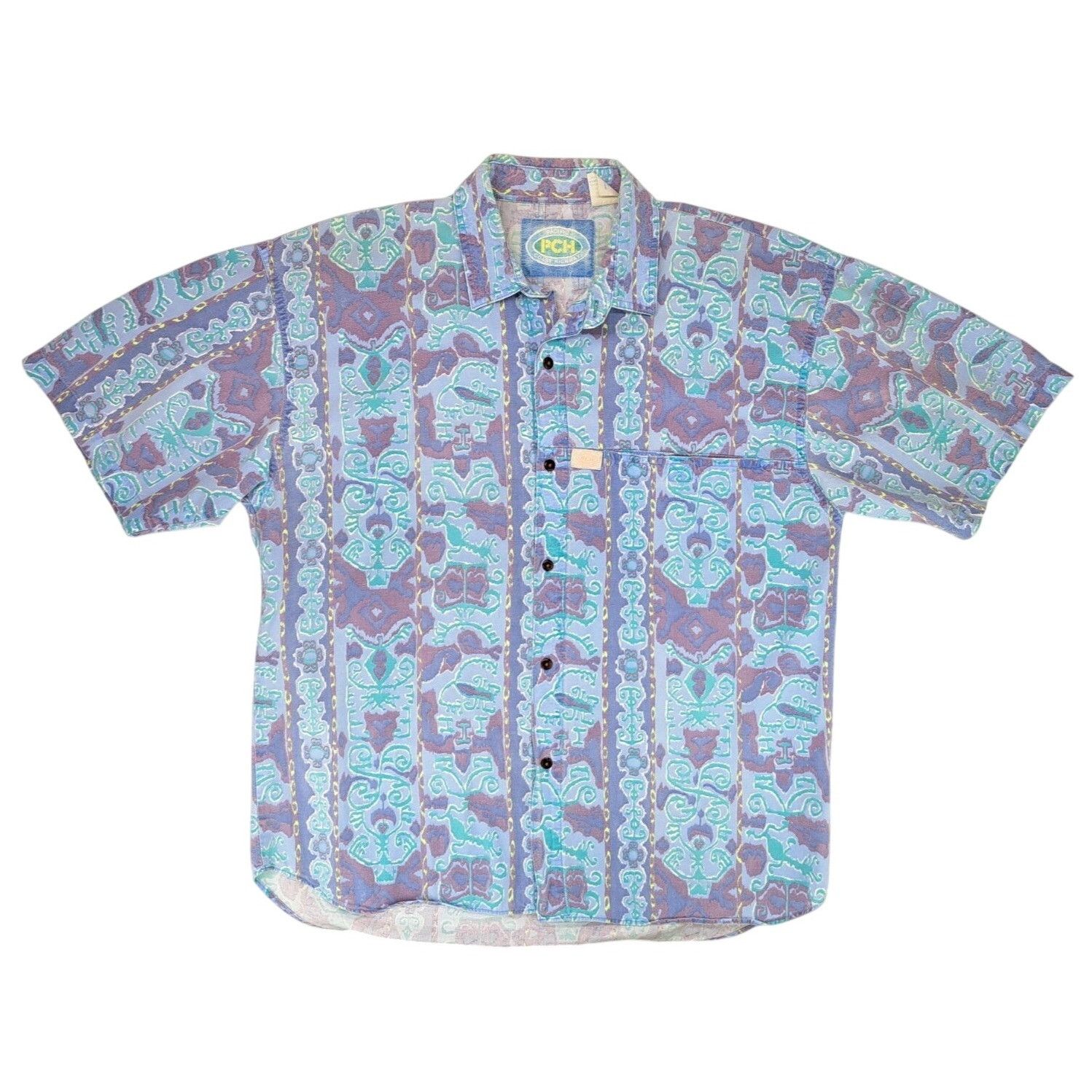 Vintage Vintage PCH Pacific Coast Highway Men Medium Ikat Print Size US M / EU 48-50 / 2 - 5 Thumbnail
