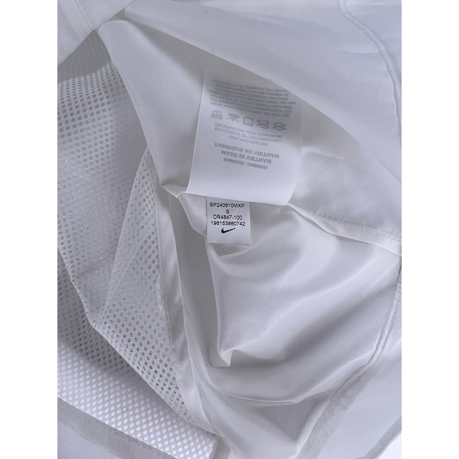 Nike Nike Pro Elite Full-Zip White Windbreaker Running Jacket Size US S / EU 44-46 / 1 - 7 Thumbnail
