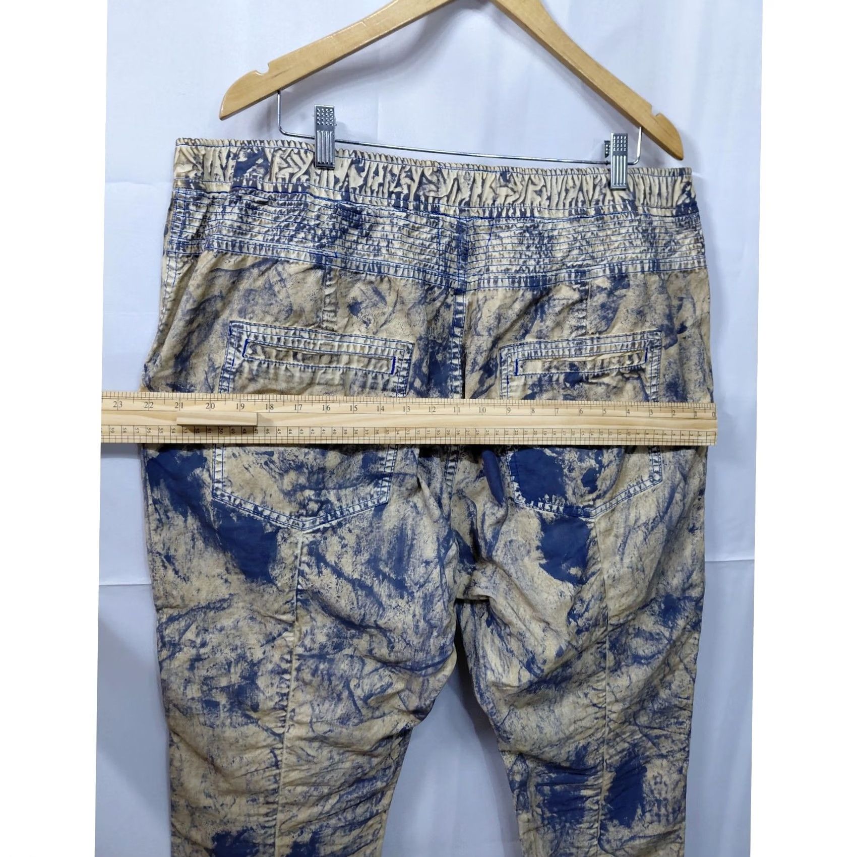Prps PRPS E79P00L 100% Cotton Jogger Pants Blue Graphic Print Denim Size 40 Size US 40 / EU 56 - 7 Thumbnail