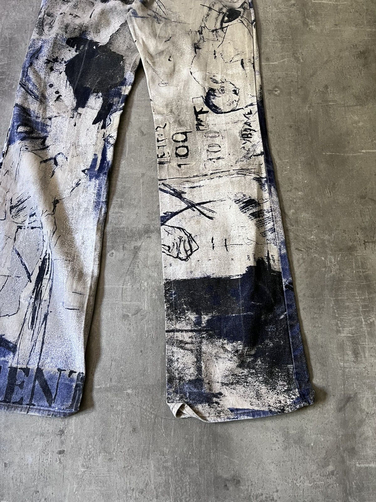 Just Cavalli Just Cavalli Napoleon Print flared jeans 2000s Size 28" / US 6 / IT 42 - 16 Thumbnail