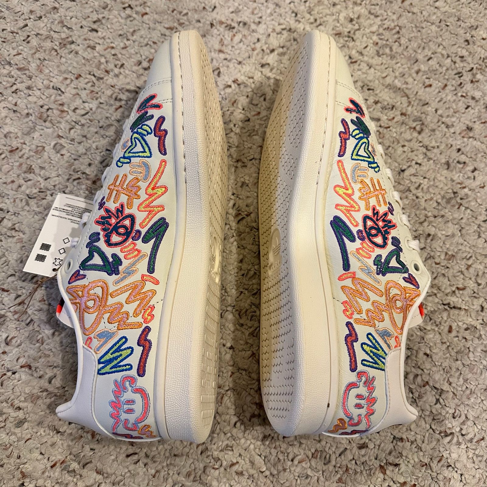 Adidas Adidas Stan Smith Kris Andrew 9.5 White Multicolor Sneakers Size US 9.5 / EU 42-43 - 7 Thumbnail