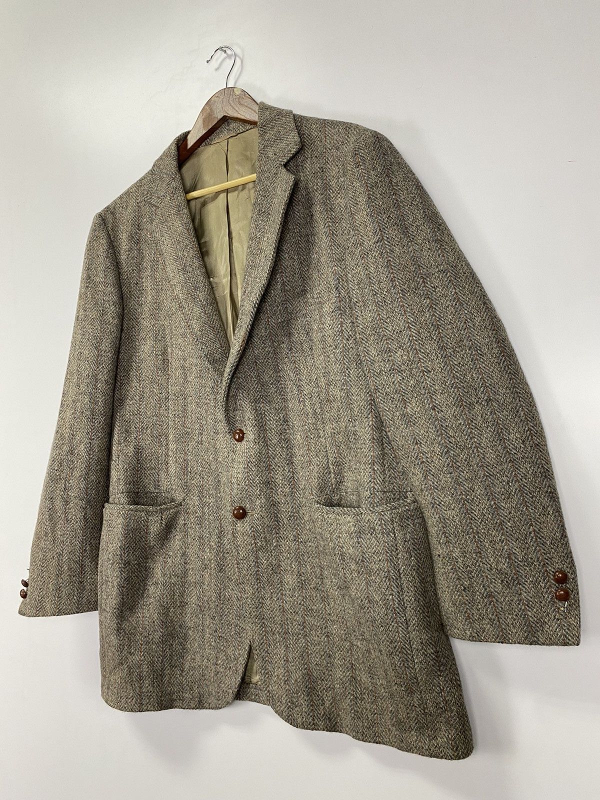 Harris Tweed Vintage 80s Christopher Hughes x Harris Tweed Size US XL / EU 56 / 4 - 4 Thumbnail