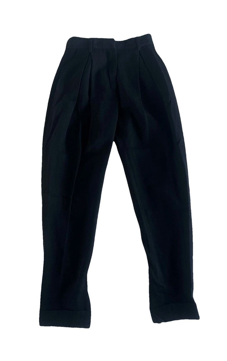 Ann Demeulemeester Ann Demeulemeester sleek fitted black tailored trouser Size 26" / US 2 / IT 38 - 1 Thumbnail