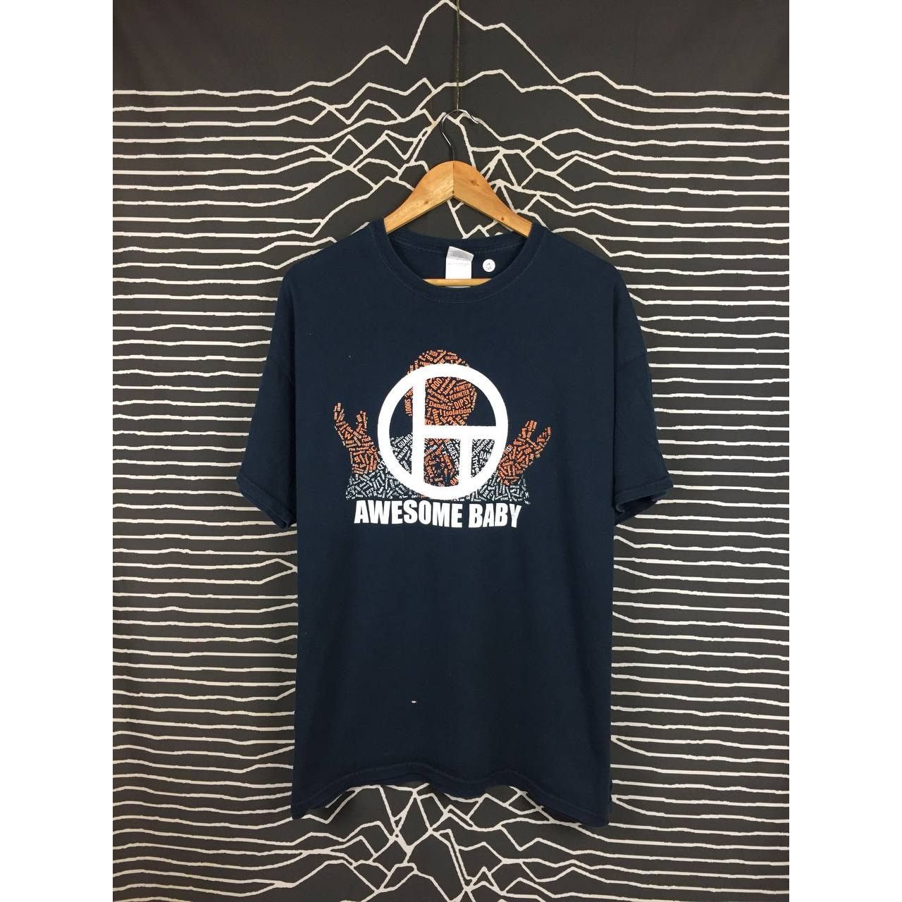 Gildan × Vintage Awesome Baby Typographic Word Cloud Graphic Tee Size US XL / EU 56 / 4 - 2 Thumbnail