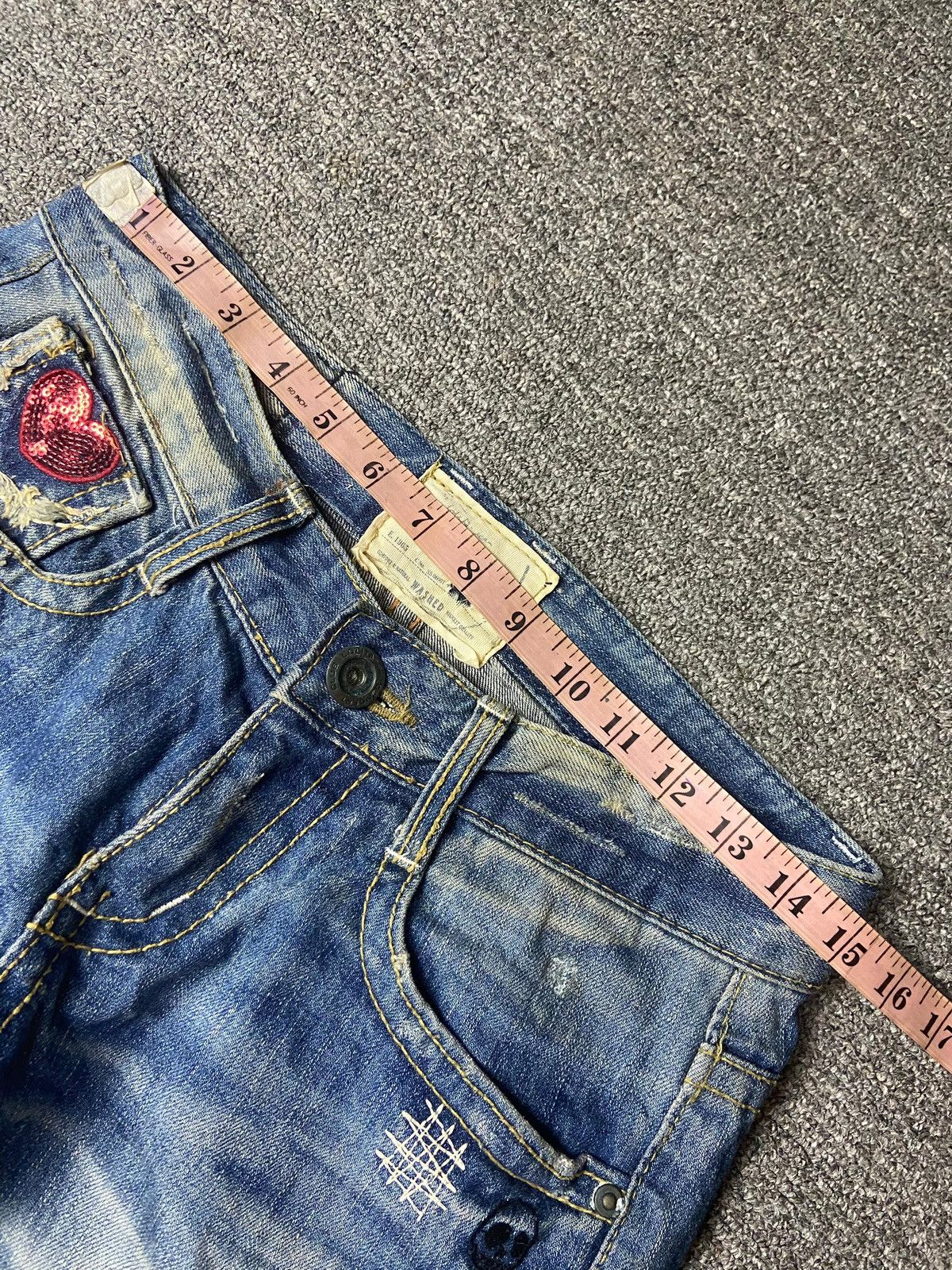 Japanese Brand Vintage Lolita Jeans Light Wash Denim (151) Size US 30 / EU 46 - 12 Thumbnail