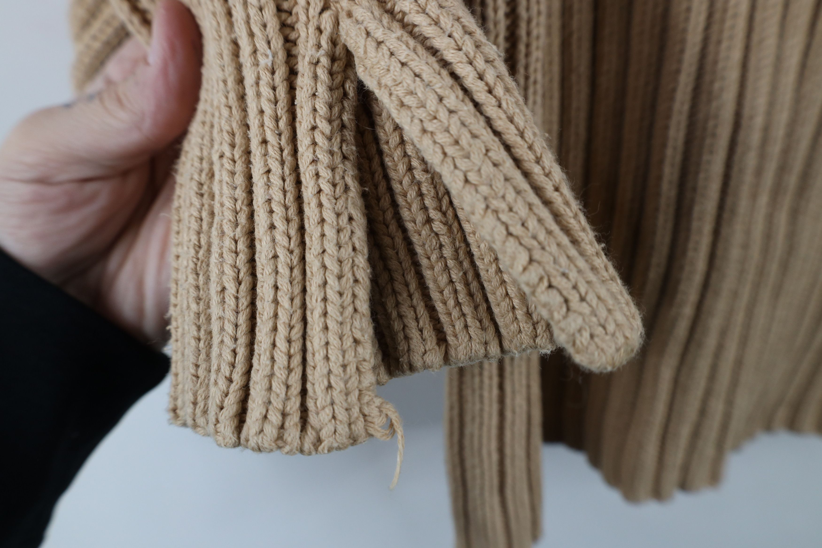 Vintage Vintage 90s Y2K Babydoll Sleeve Ribbed Turtleneck Sweater Size XL / US 12-14 / IT 48-50 - 4 Thumbnail