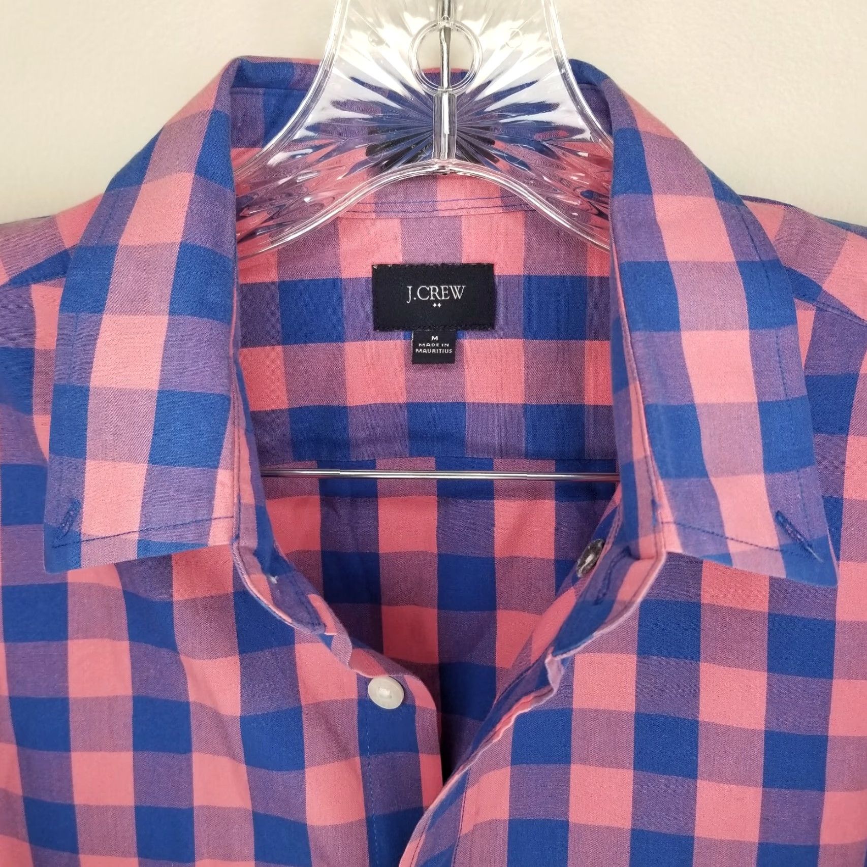 J.Crew J.CREW Shirt Mens Slim Long Sleeve Button-Up Multicolor Pink Blue Size M Size US M / EU 48-50 / 2 - 3 Thumbnail