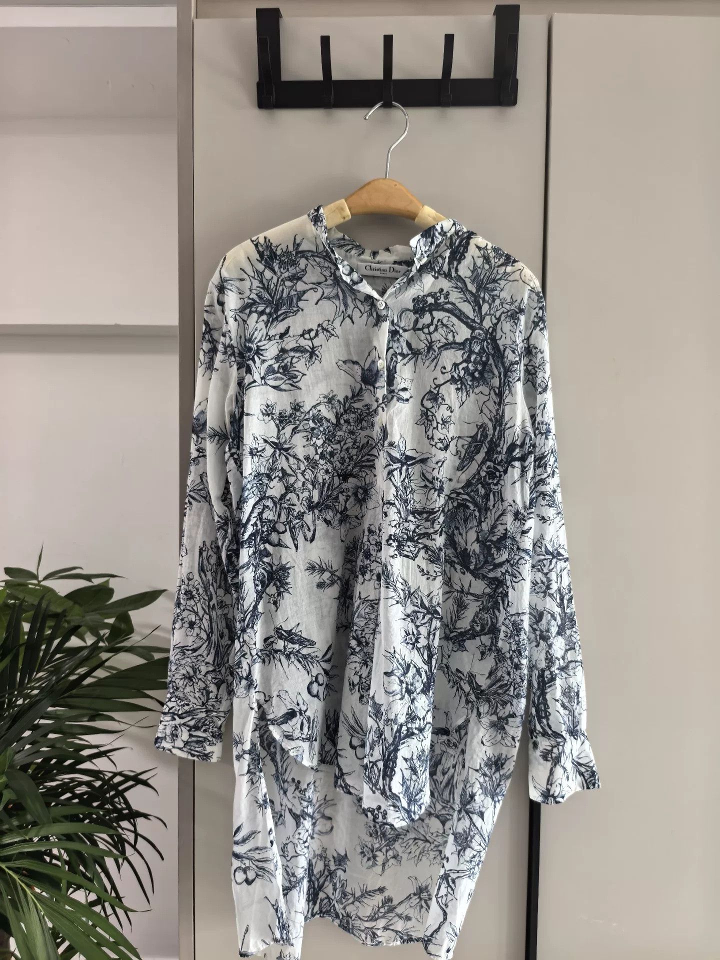 Dior DIOR Cruise Toile de Jouy Cotton Long-Sleeve Shirt Size XS / US 0-2 / IT 36-38 - 1 Thumbnail