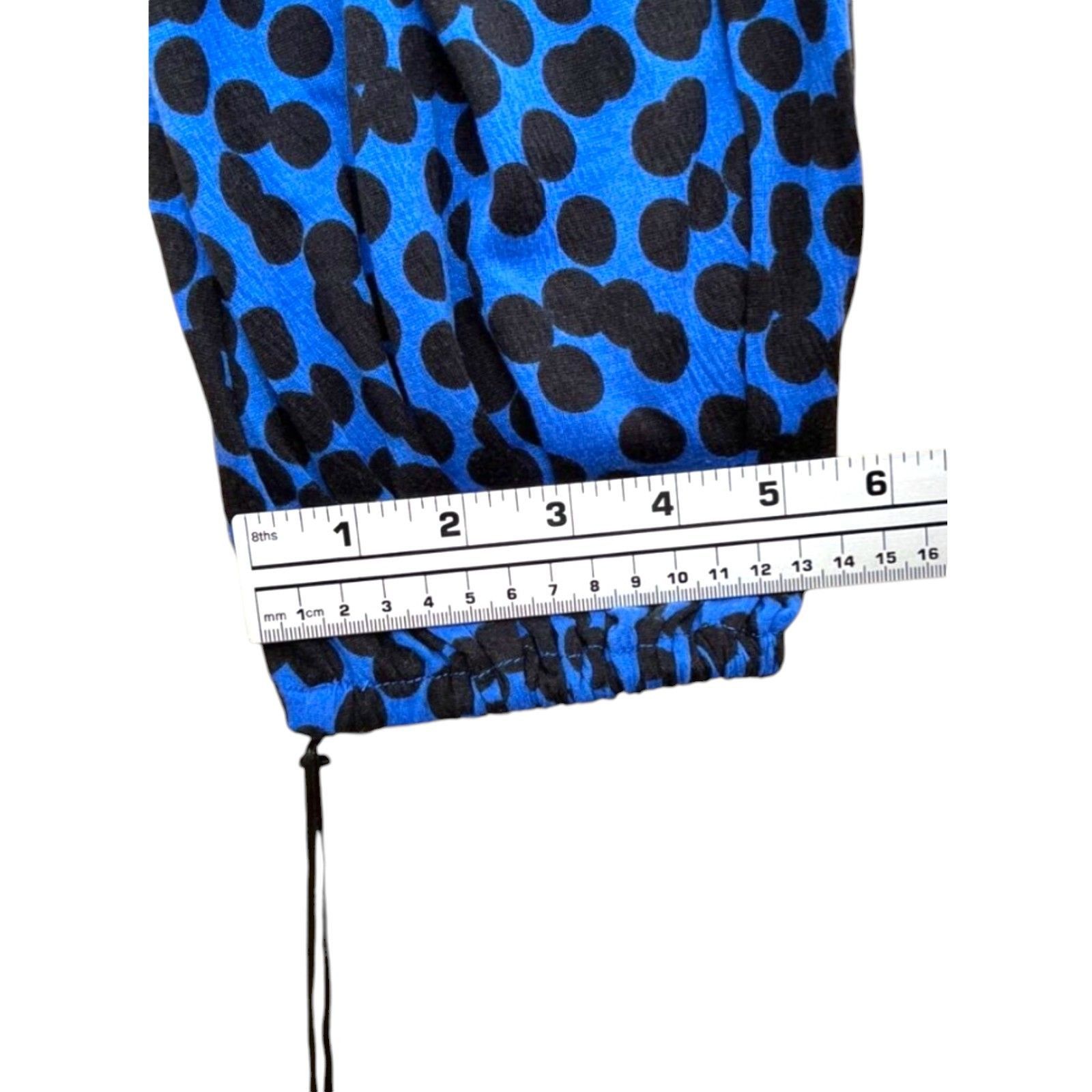 Other Ava & Viv - Women's Polka Dot Long Sleeve Blouse - Blue/Blac Size XXL / US 16-18 / IT 52-54 - 10 Thumbnail