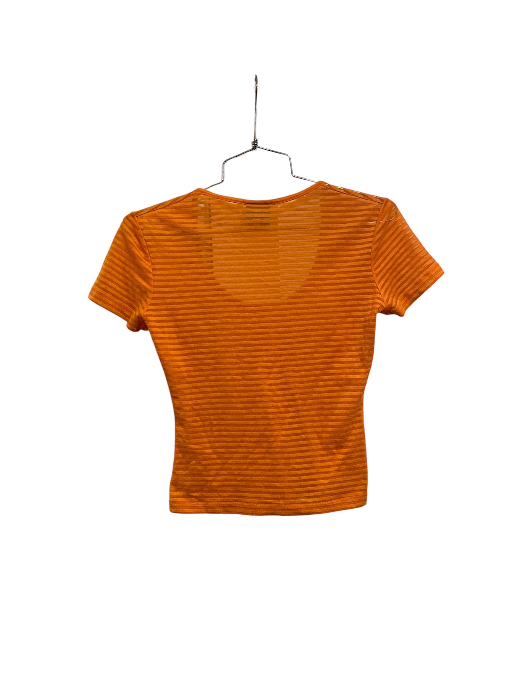 Versace Jeans Couture Vintage Versace Jeans Coutoure Sheer Striped T-Shirt Size XS / US 0-2 / IT 36-38 - 2 Thumbnail