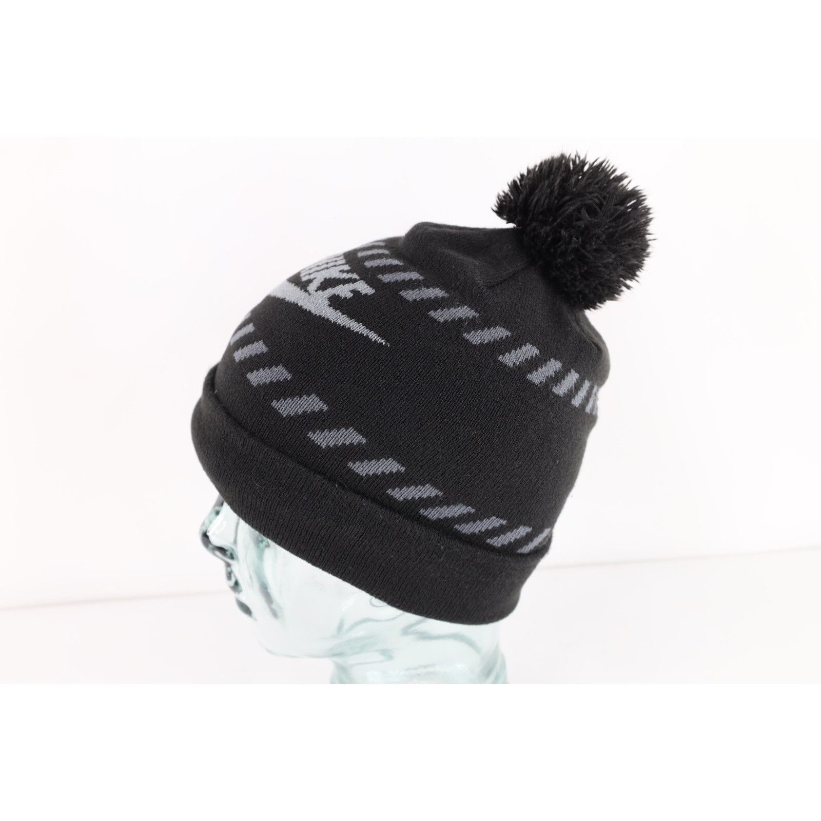 Nike Vintage Y2K Nike Travis Scott Mini Swoosh Pom Beanie Hat Size ONE SIZE - 3 Thumbnail