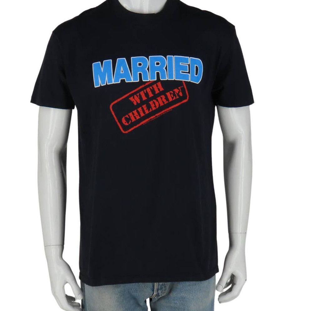 image of Vintage Married With Children Tee M in Black, Men's (Size Medium)