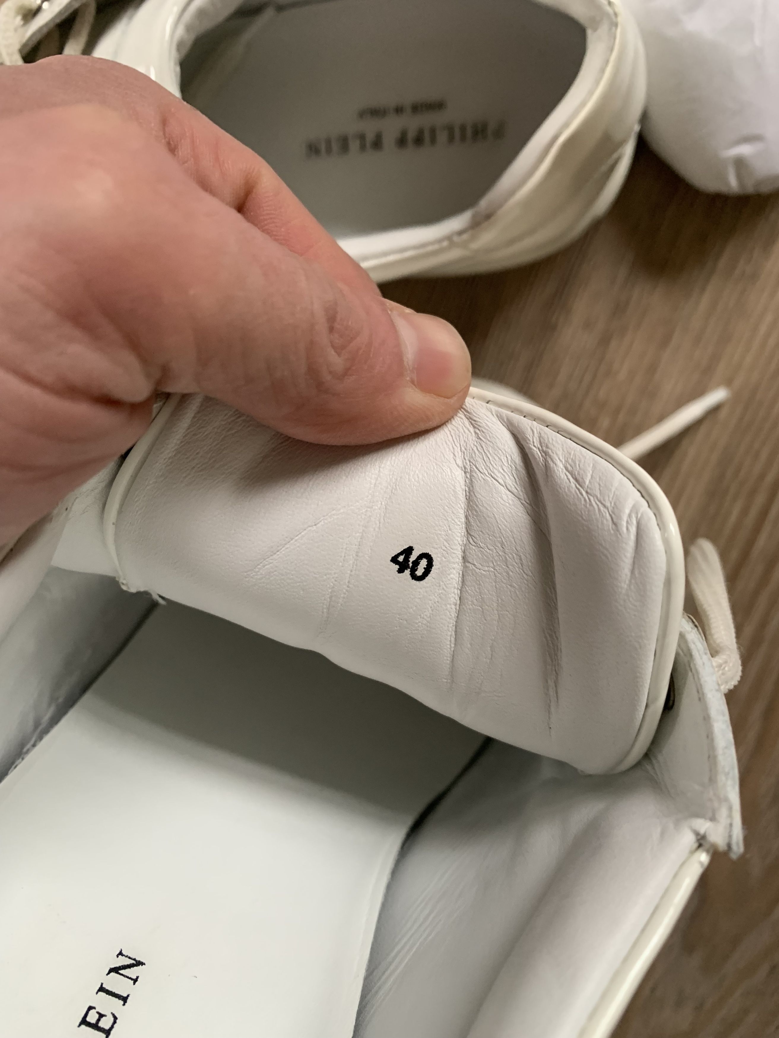 Philipp Plein Philipp Plein Patent White Leather Lo-Top Sneakers Size US 7.5 / EU 40-41 - 11 Thumbnail