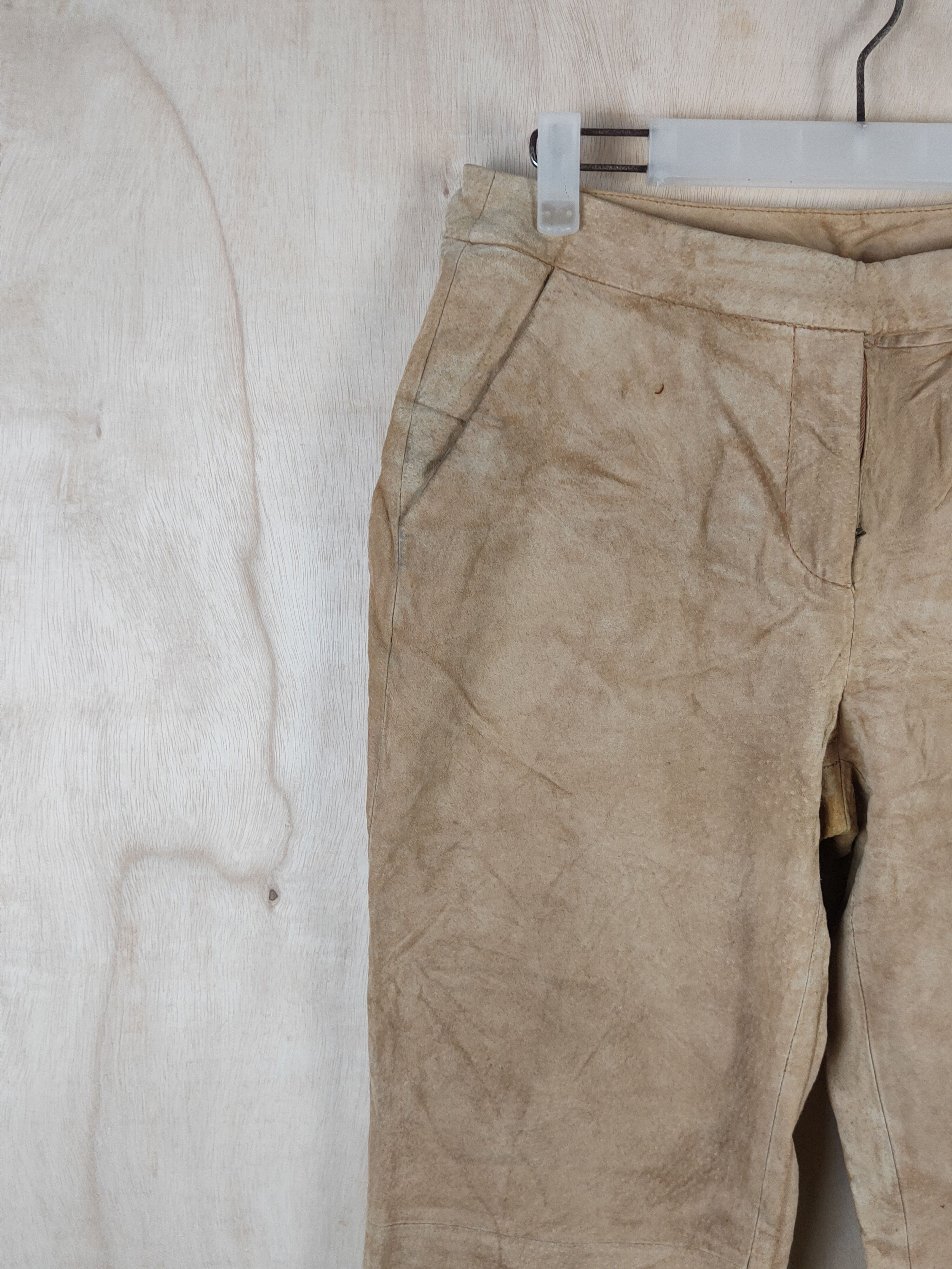 Leather Chadwick's Brown Multipocket Leather Pants #S2540 Size 28" / US 6 / IT 42 - 3 Thumbnail