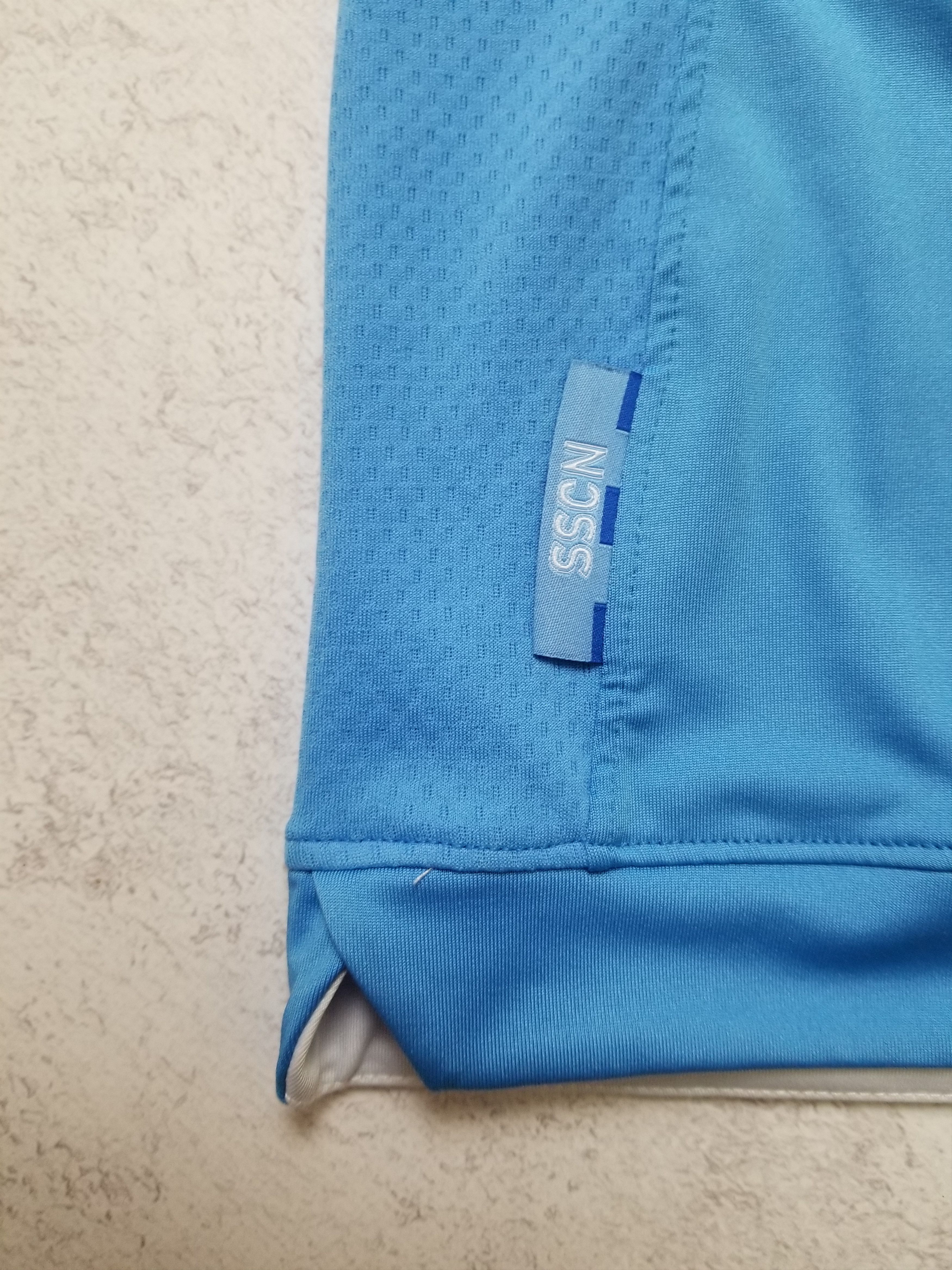 Macron Macron 2013-14 SSC Napoli Football Shirt Jersey Size US S / EU 44-46 / 1 - 11 Thumbnail