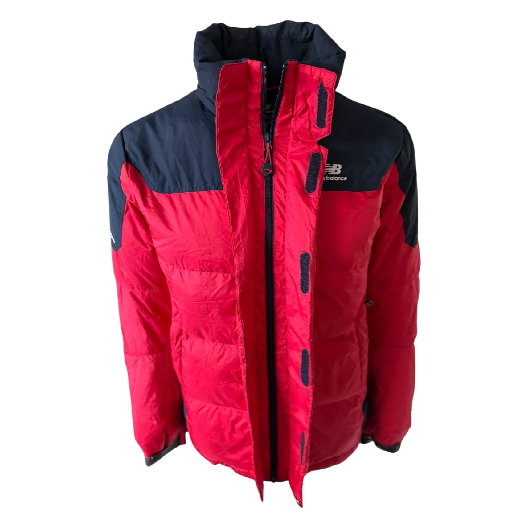 New Balance New Balance Down Jacket Men’s M Red Navy Puffer Coat Breathable Zip Up Front" Size US M / EU 48-50 / 2 - 5 Thumbnail