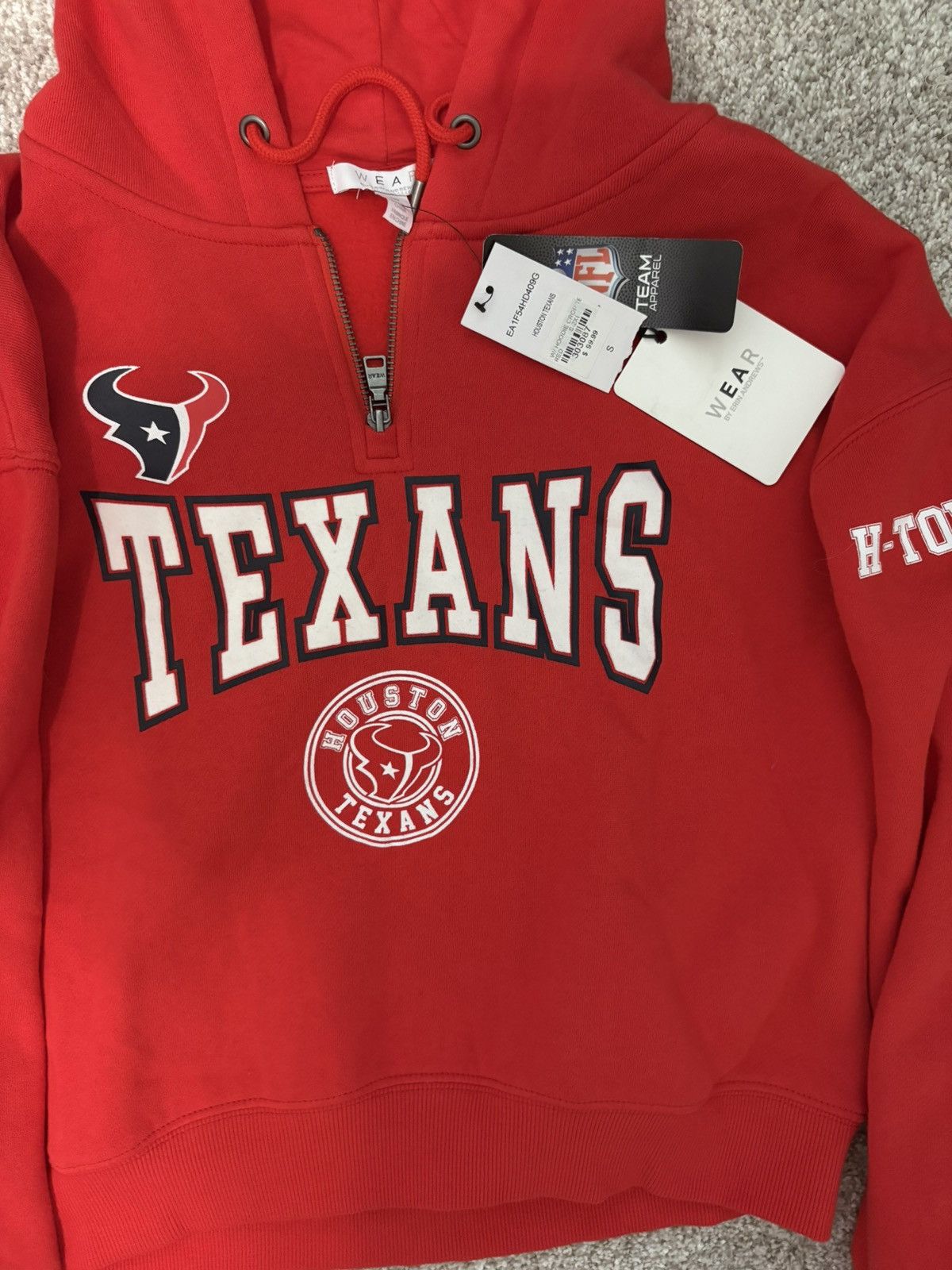 Houston Texans Wear By Erin Andrews Women's Hoodie in Red, Women's — image 2 of 6