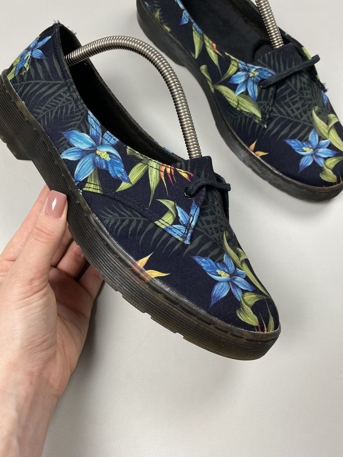 Dr. Martens Dr. Martens Morada Canvas Black Hawaiian Ballets Flats Size US 11 / IT 41 - 4 Thumbnail