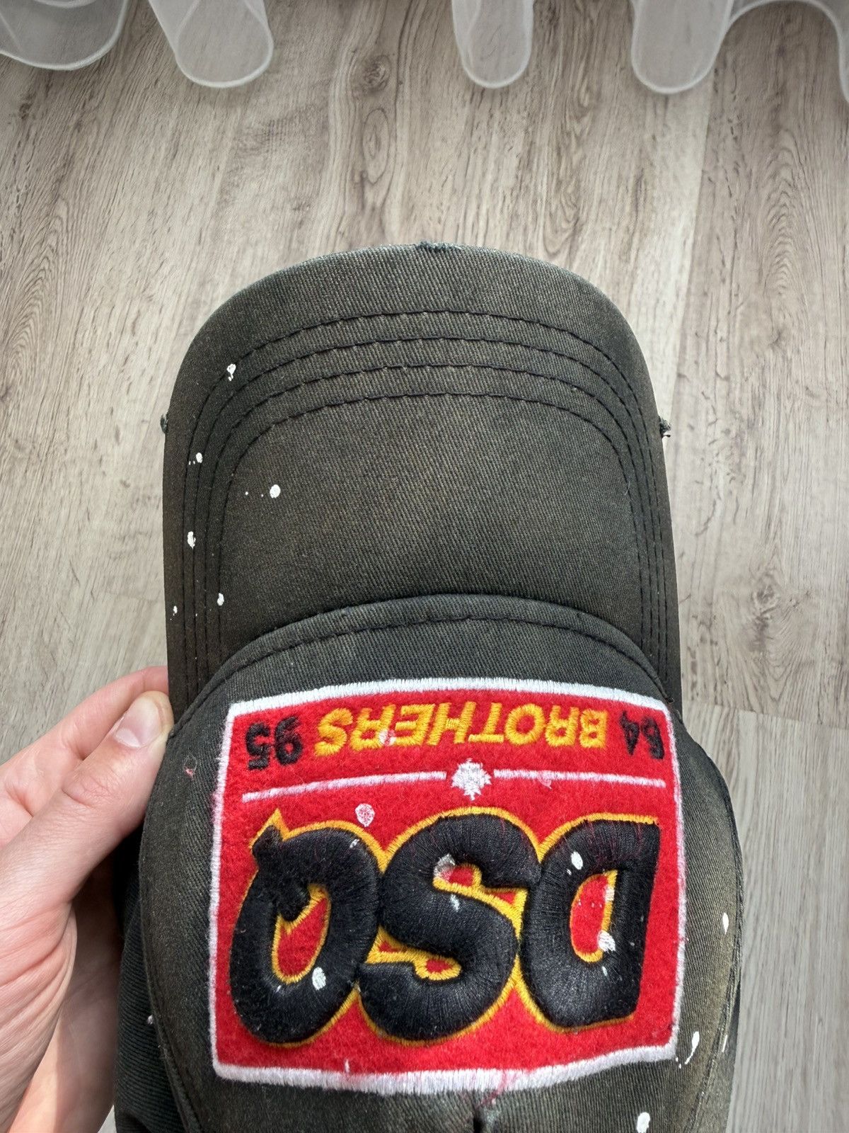 Dsquared2 Dsquared2 Black Baseball Cap AUTHENTIC distressed sun faded Size ONE SIZE - 6 Thumbnail