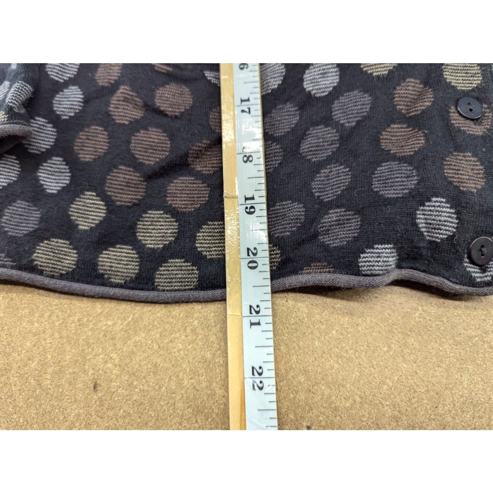 Vintage Gudrun Sjoden Cardigan Jacquard Knit Polka Dot Organic Cotton Size M Womens Sporty Athletic Knit Breathable Moisture Wicking EUC Size M / US 6-8 / IT 42-44 - 5 Thumbnail