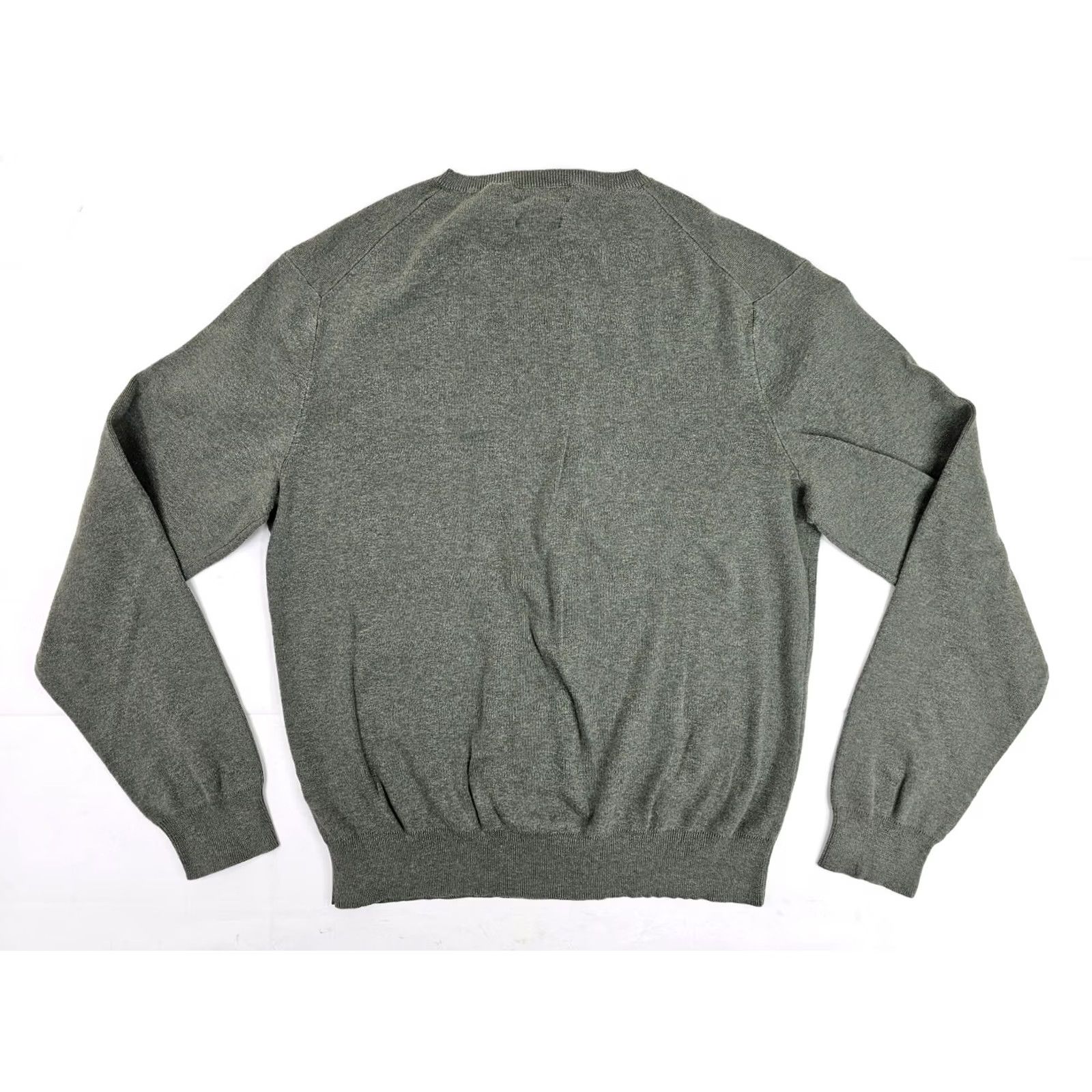 Polo Ralph Lauren Polo Ralph Lauren V-Neck Pima Cotton Knit Sweater Men M Green w Maroon Pony EUC Size US M / EU 48-50 / 2 - 6 Thumbnail