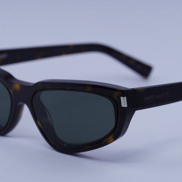 Saint Laurent Paris Saint Laurent SL634 NOVA 002 Sunglasses Dark Havana Cat Eye Size ONE SIZE - 10 Thumbnail