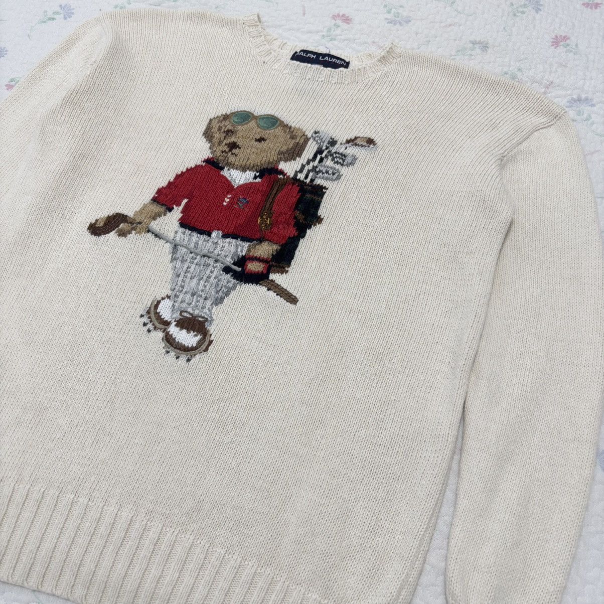 Polo Ralph Lauren 90s Vintage Polo Ralph Lauren Sport Bear Golf Knit Sweater Size US S / EU 44-46 / 1 - 4 Thumbnail
