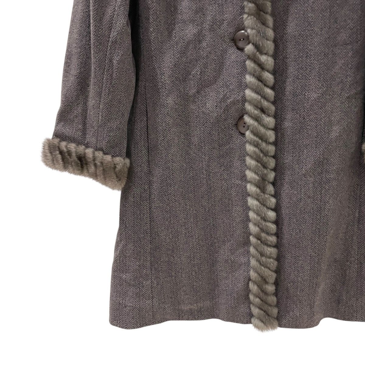 Japanese Brand Vintage Japanese Designer Fur Cashmere Trench Coat Size US M / EU 48-50 / 2 - 3 Thumbnail
