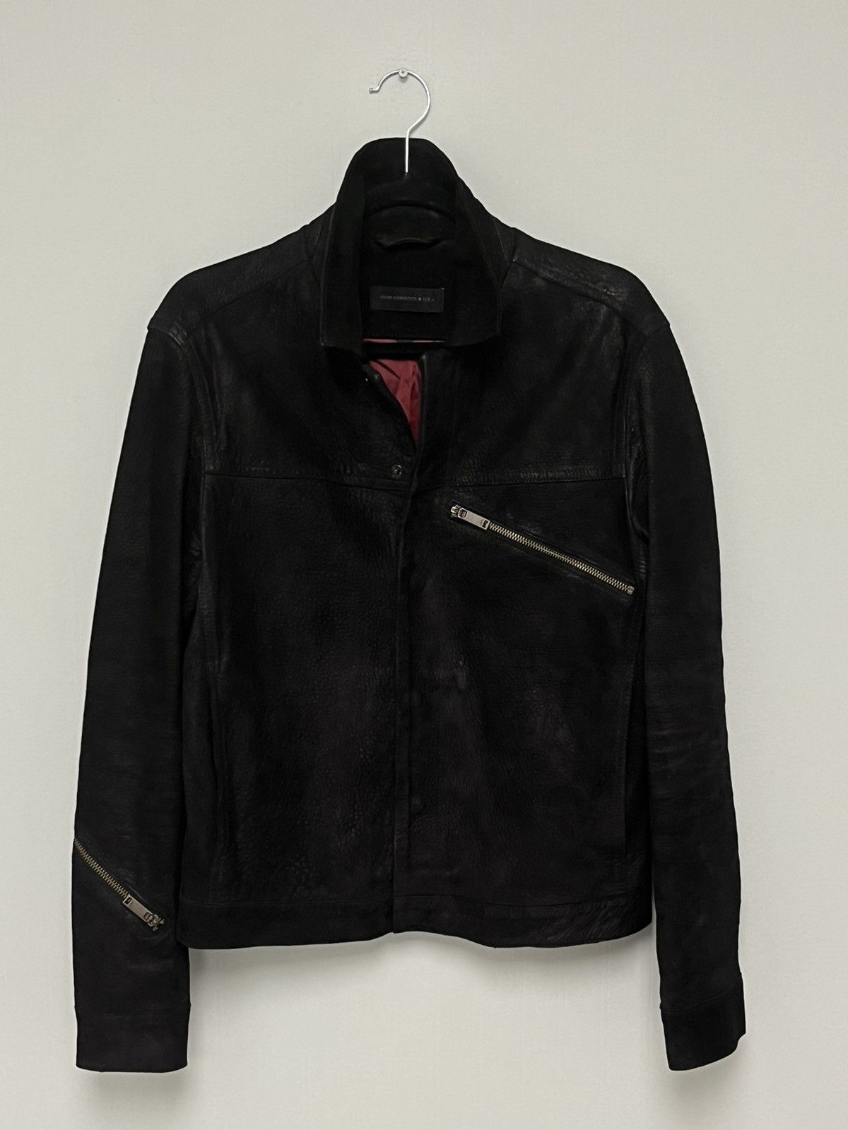 John Varvatos Jungin Black Leather Moto Jacket. Small Size US S / EU 44-46 / 1 - 11 Thumbnail