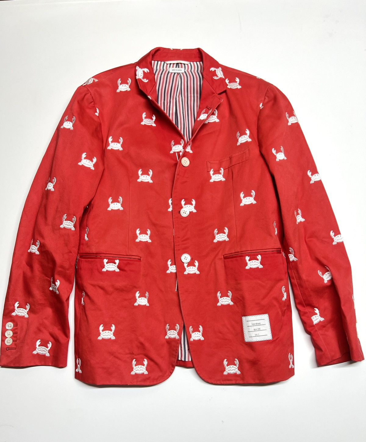 Thom Browne Crab embroidered blazer Size US M / EU 48-50 / 2 - 1 Thumbnail