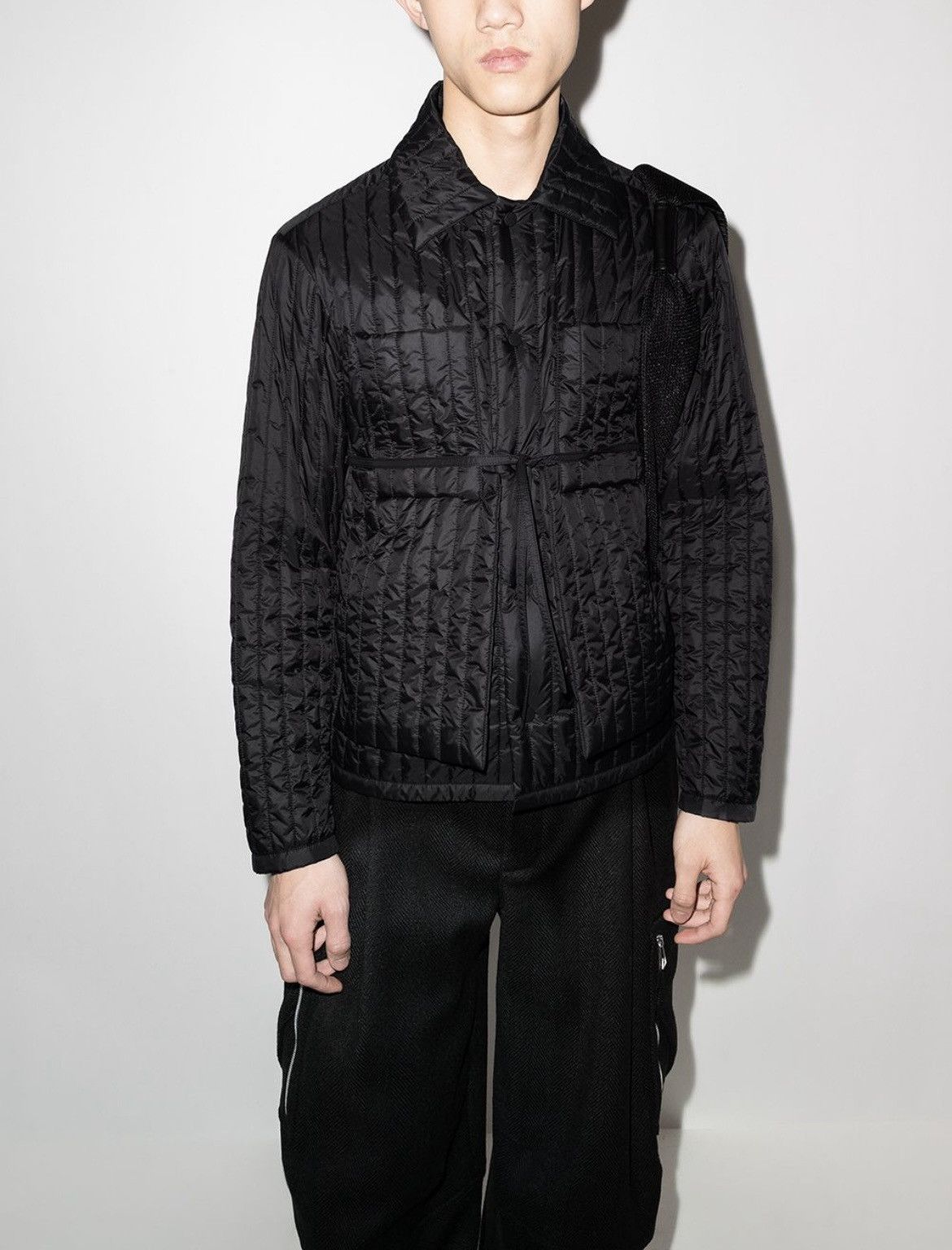 Image of Craig Green Aw19 Quilted Worker Jacket in Black, Men's (Size XL)