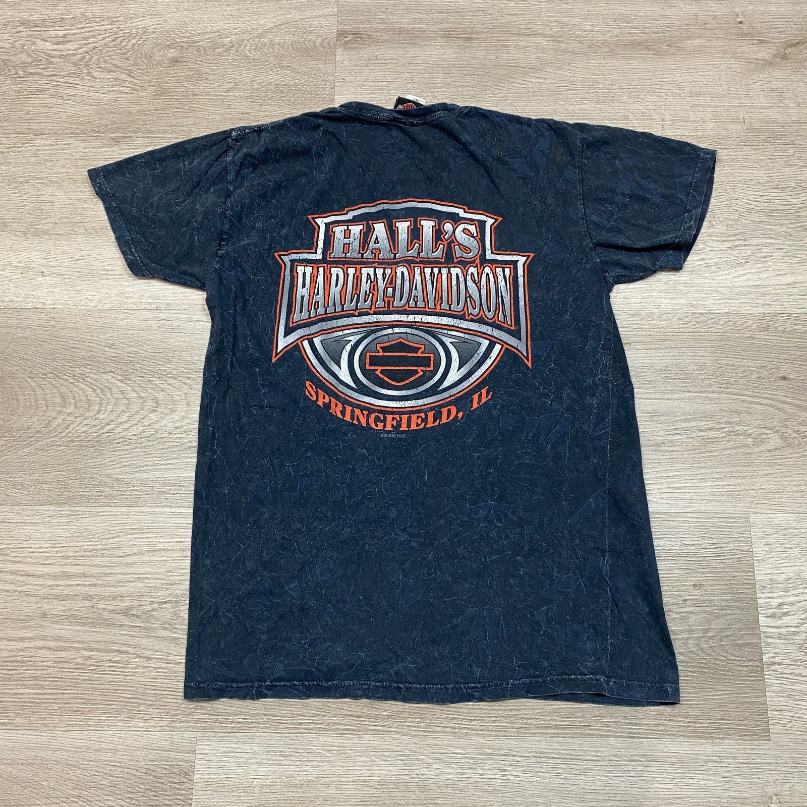 Harley Davidson Harley Davidson Hall's Springfield IL 2008 T Shirt Medium Size US M / EU 48-50 / 2 - 4 Thumbnail