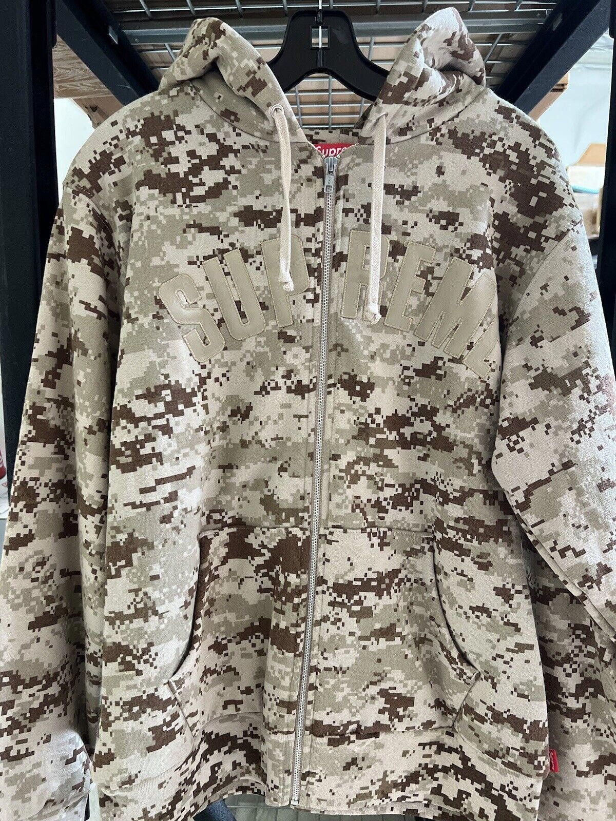 Supreme FW17 SUPREME ARC LOGO THERMAL ZIP-UP HOODIE SWEATSHIRT Size US M / EU 48-50 / 2 - 2 Thumbnail