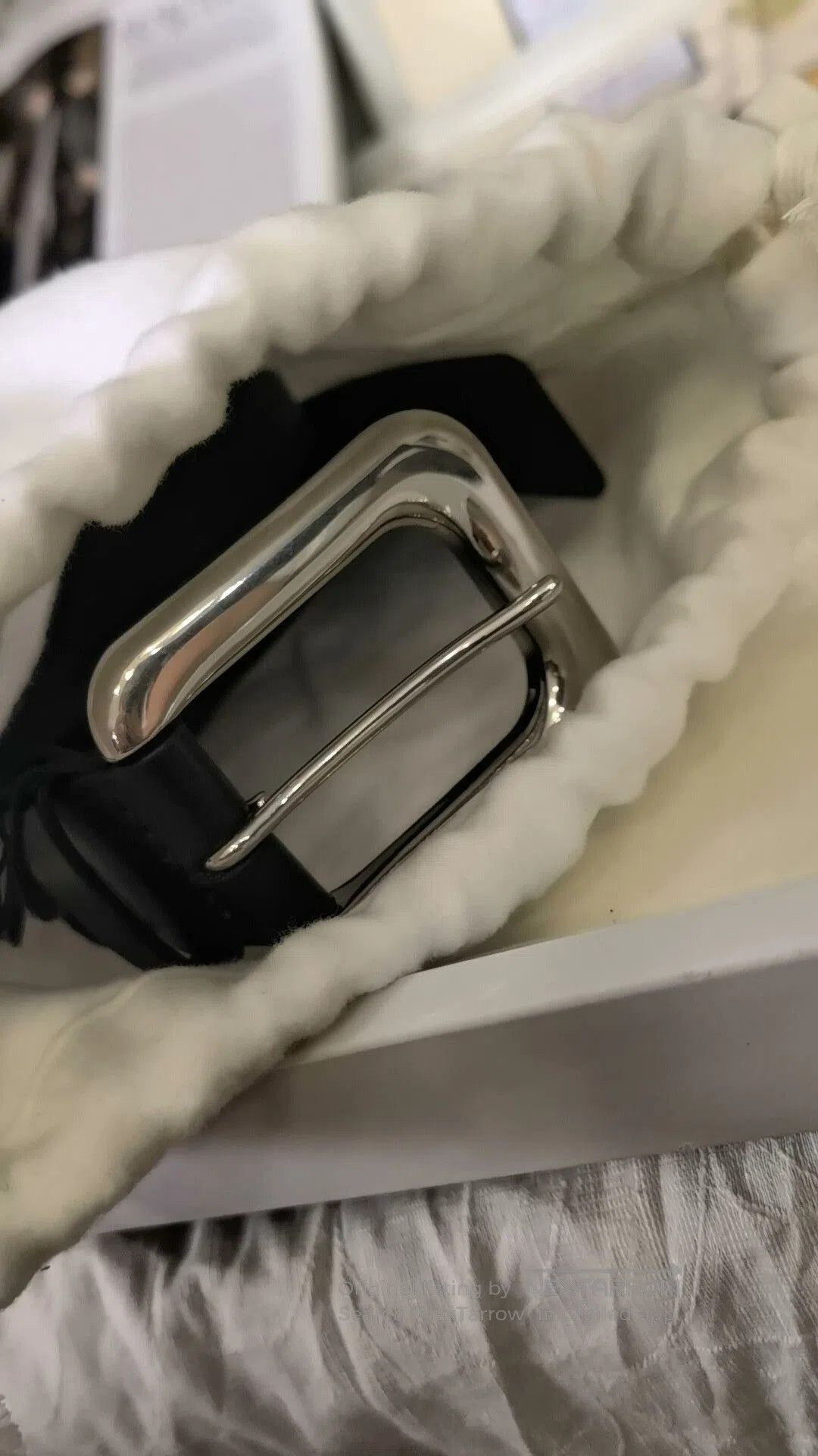Japanese Brand Black Silver BV Belt Size L. Size ONE SIZE - 3 Thumbnail