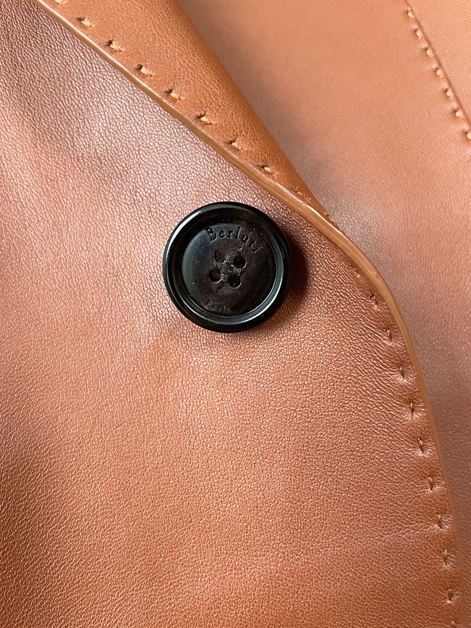 Berluti COGNAC LAMBSKIN LEATHER JACKET BY HAIDER ACKERMANN Size US M / EU 48-50 / 2 - 9 Thumbnail