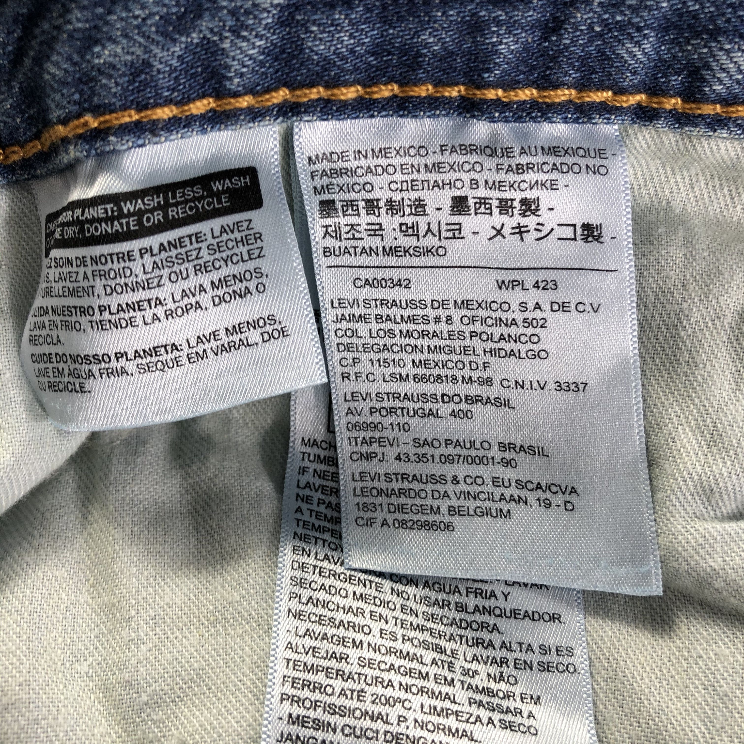 Levi's Vintage Blue Wash Levis 514 Jeans-J3331 Size US 36 / EU 52 - 9 Thumbnail