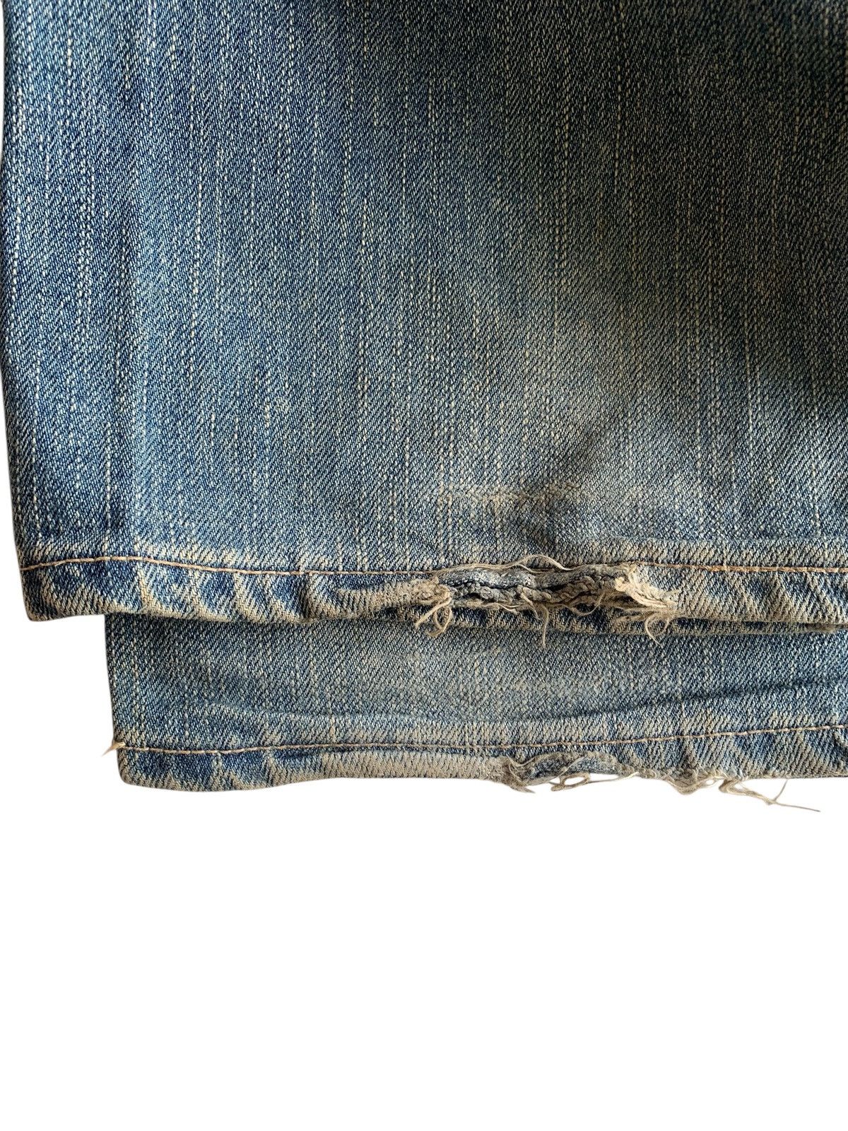 Kapital VINTAGE EDWIN 505ZX SELVEDGE BAGGY RUSTY DISTRESSED DENIM Size US 34 / EU 50 - 17 Thumbnail
