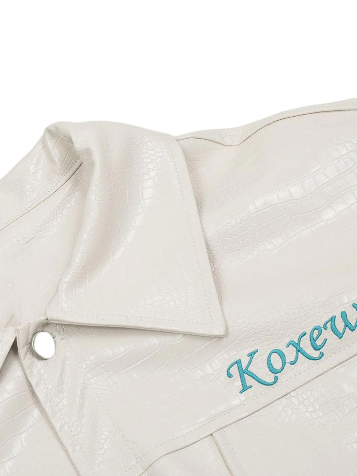 Japanese Brand Stay Golden Embroidered PU Leather Jacket Size M / US 6-8 / IT 42-44 - 5 Thumbnail