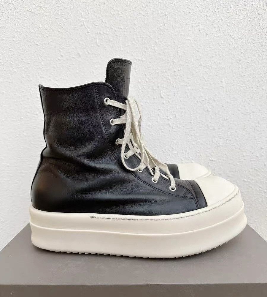 Rick Owens Rick Owens black and white Converse platform shoes Size US 11 / EU 44 - 1 Thumbnail