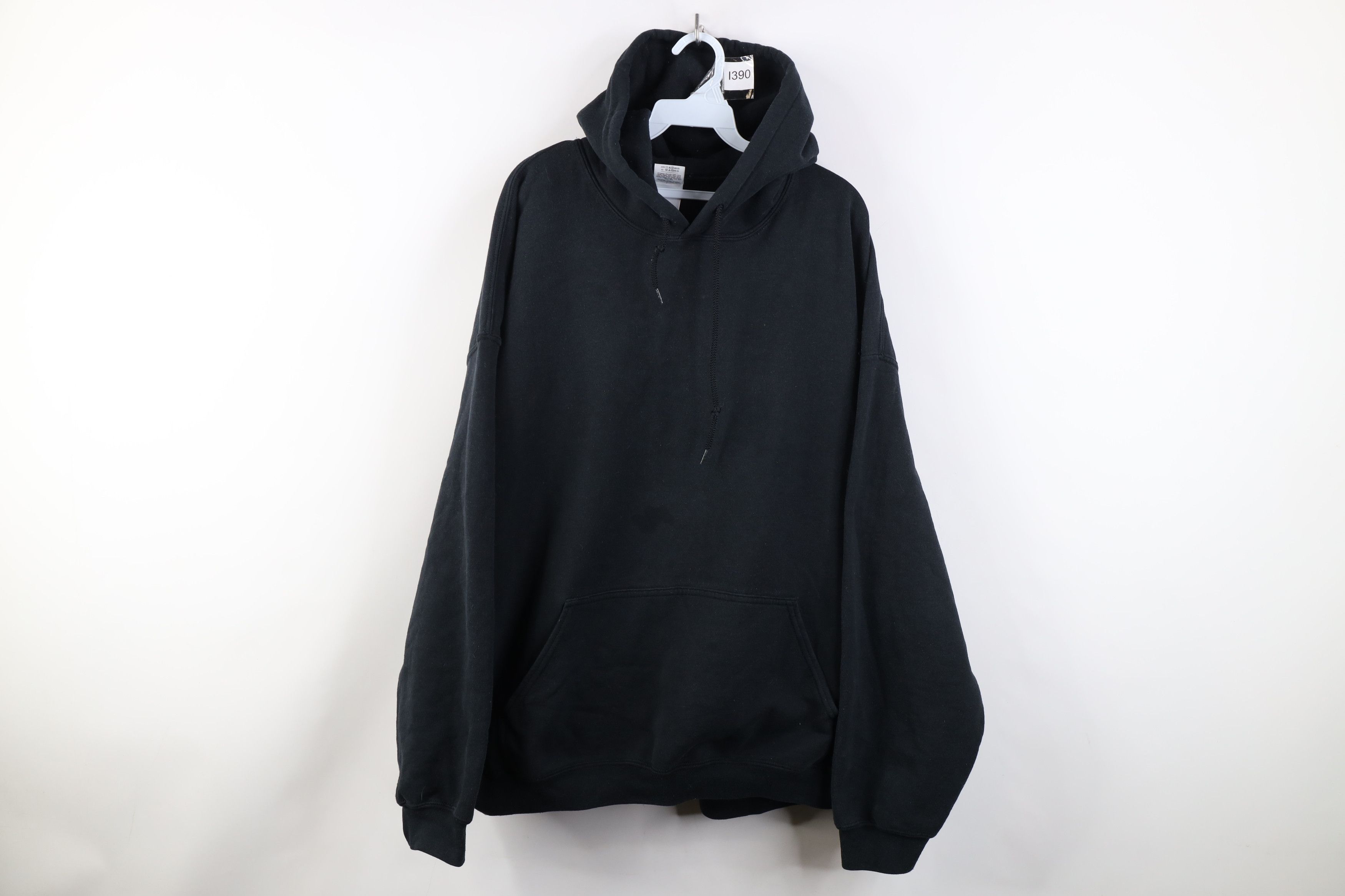 Vintage Vintage Y2K Streetwear Heavyweight Hoodie Sweatshirt Black Size US XXL / EU 58 / 5 - 1 Thumbnail