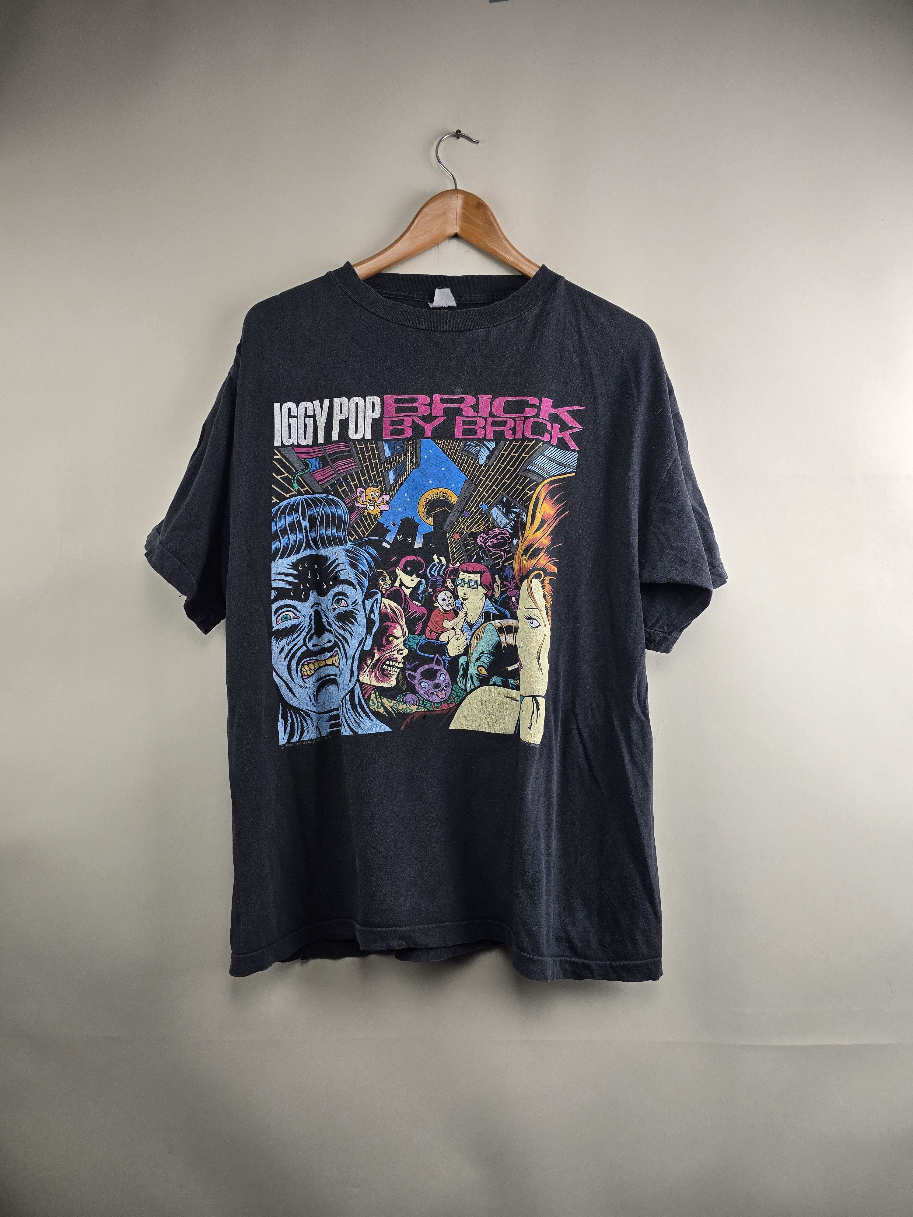 ビンテージ Iggy Pop Brick by Brick 総柄Tシャツ Vintage Iggy Pop 