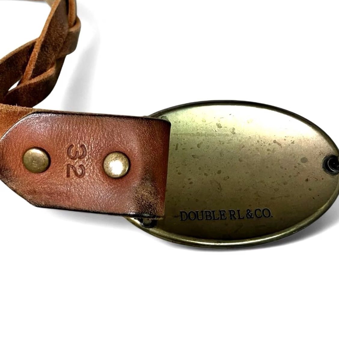 Ralph Lauren RRL Ralph Lauren Belt Mens 32 Brown Leather Eagle Buckle Size Casual Men Pre owned Size 32 - 4 Thumbnail