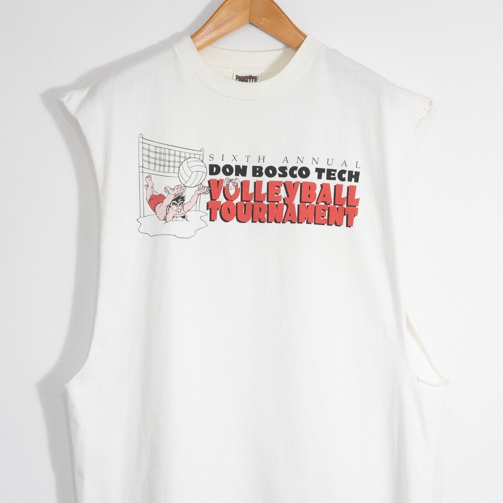 Vintage Vintage 90s Don Bosco Tech Volleyball T Shirt XL Cutoff Tank Size US XL / EU 56 / 4 - 2 Thumbnail