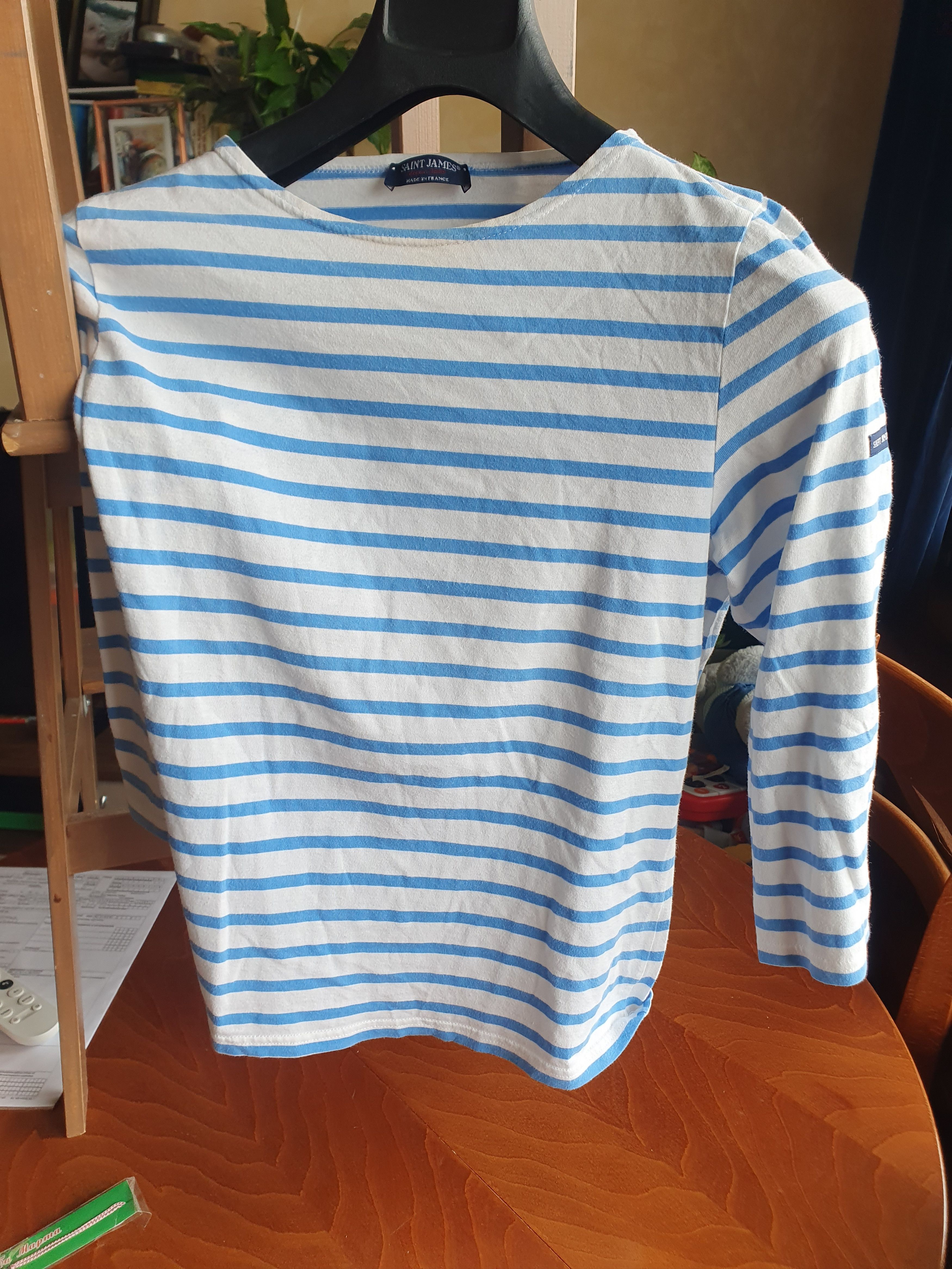 Saint James × Swagger Saint James Breton Sailor Striped 3/4 Sleeve Top sz US6/GB10 Size M / US 6-8 / IT 42-44 - 6 Thumbnail