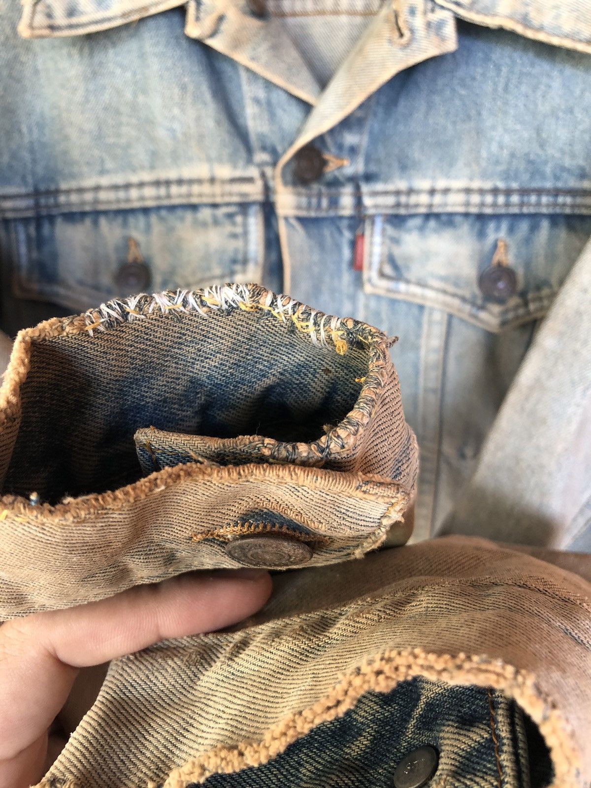 Levi's Vintage Levi’s Distressed Faded Jacket Size US S / EU 44-46 / 1 - 6 Thumbnail