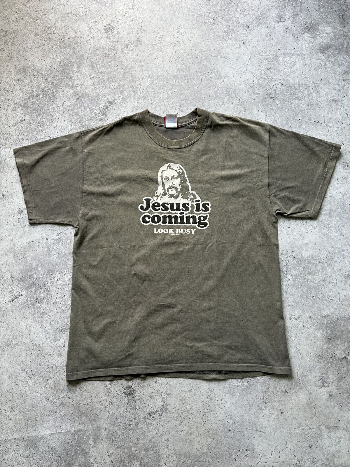 Hysteric Glamour 90s Jesus is coming Look Busy Streetwear T-Shirt Size US XL / EU 56 / 4 - 2 Thumbnail