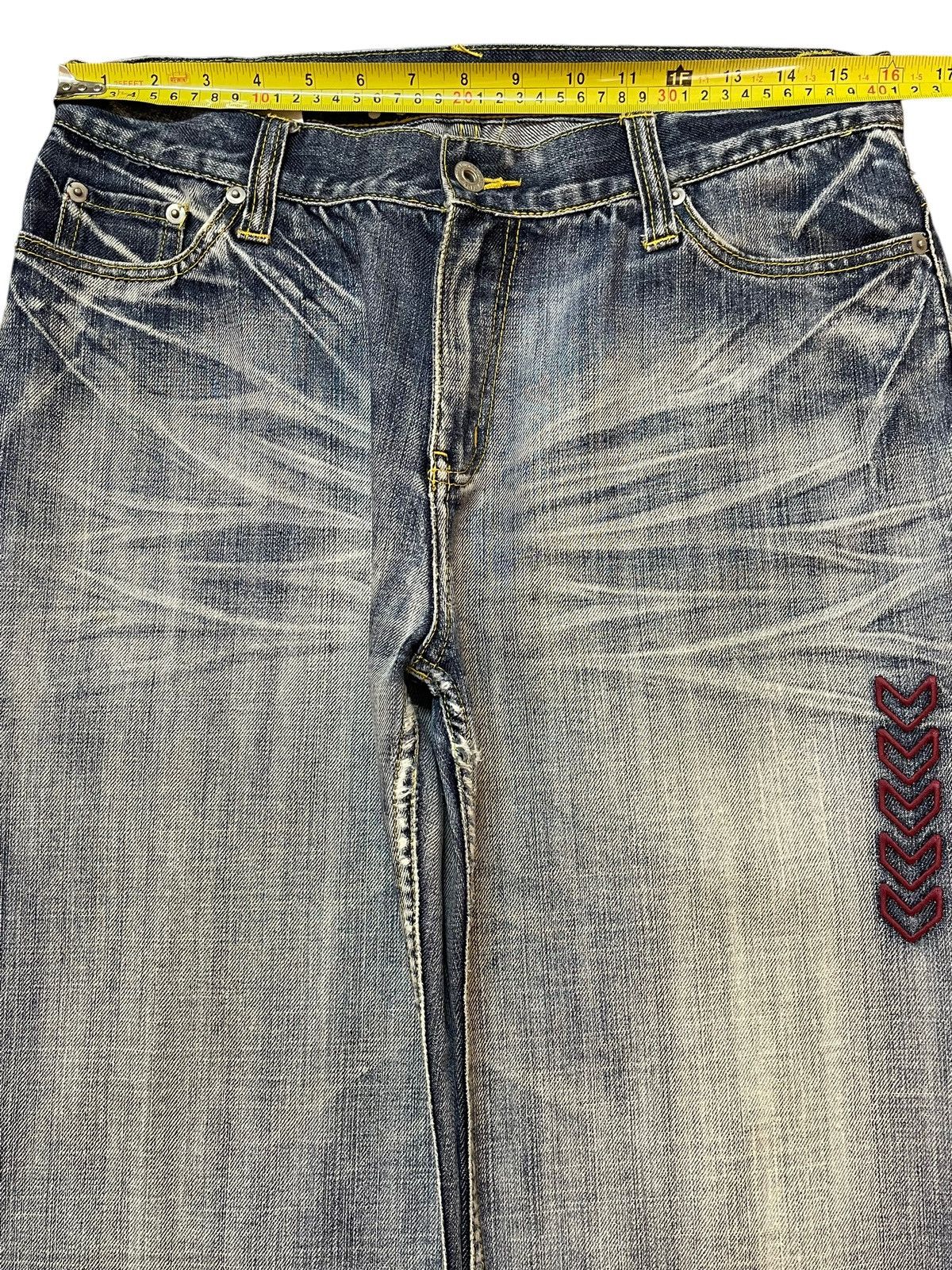 Hummel Vintage Hummel Blue Faded Wash Style Baggy Jeans Size US 32 / EU 48 - 11 Thumbnail
